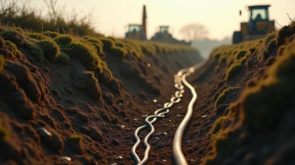Tranchée et enfouissement de câble en Normandie : enjeux et méthodes